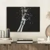 Champagne - Zwart - Spetters - Popping PET vilt klein -sfeer1