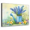 Gieter - Lavendel - Bloesems Textielframe zwart klein -3d