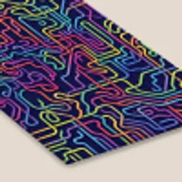 Retro - Abstract - Neon fotolijst zwart zonder passe partout klein -zsfeer6