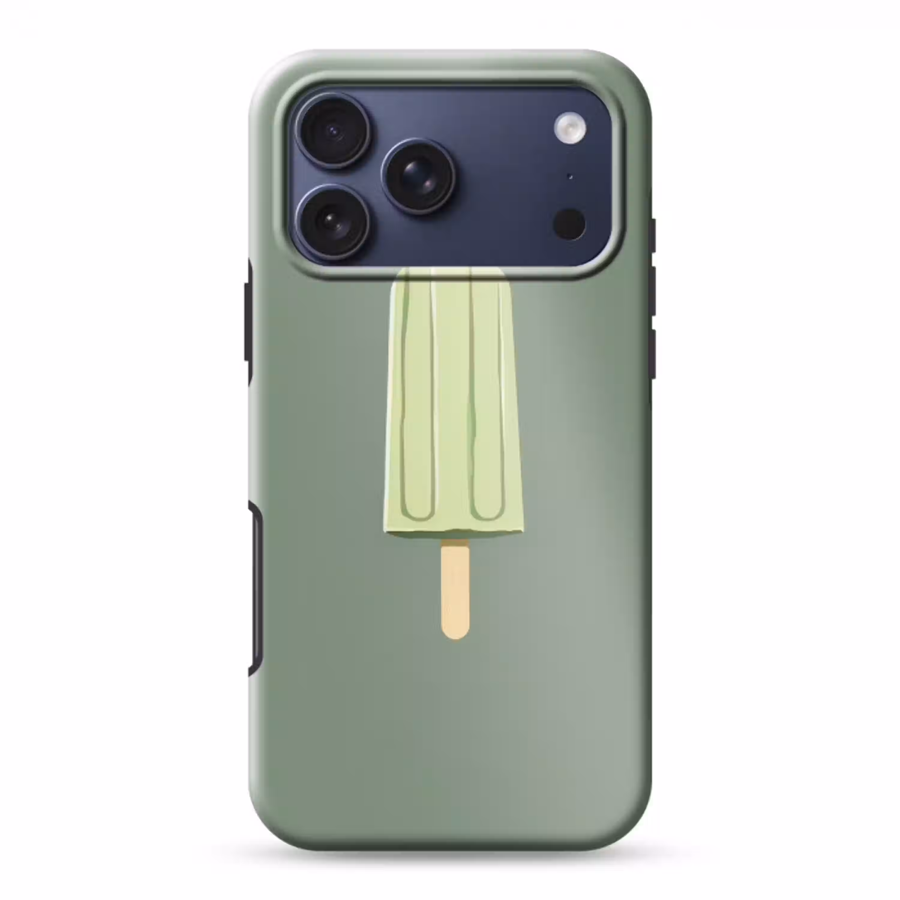 Groen - Waterijsje - Stokje - Illustratie Toughcase MagSafe Apple iPhone 17 Pro Max klein -3d