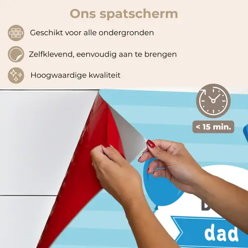 Spreuken - Quotes - Best dad ever - Vader keuken achterwand spatscherm klein -spatscherm_NL