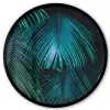 Palmblad - Tropisch - Natuur - Jungle Fotolijst rond zonder passe partout klein -3d