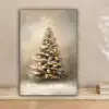 Kerst - kerstboom - Sneeuw - Art canvas 2cm klein -sfeer1