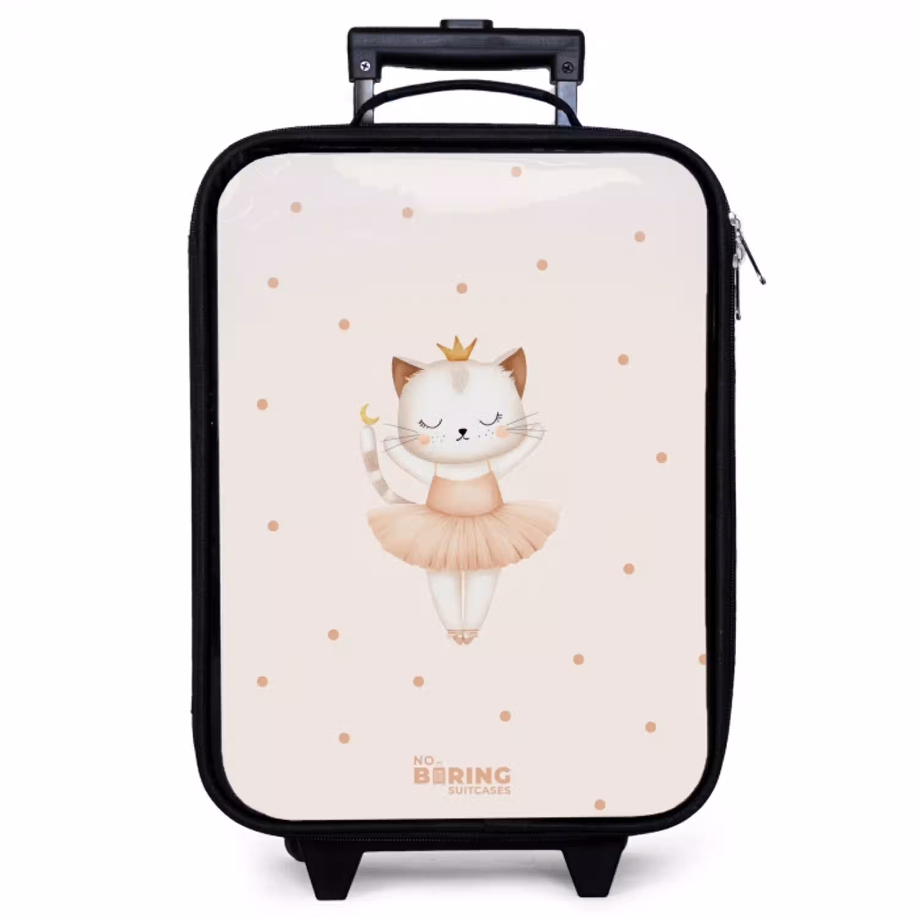Ballerina kitten in beige kleuren Kinderkoffer - Zwart klein -zzz_website3d