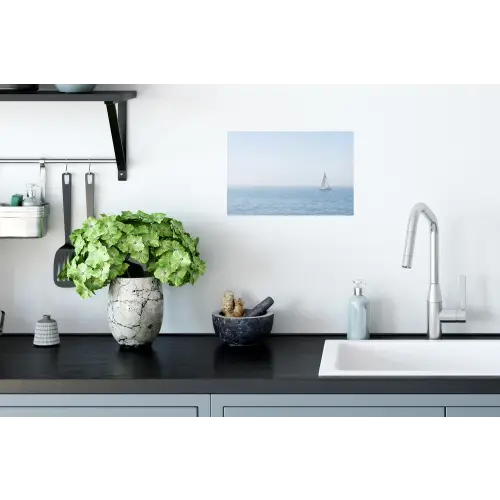 Horizon - Zeilboot - Zee Muursticker klein -keuken