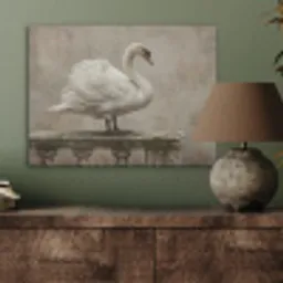 Zwaan - Elegant - Dieren - Wit PET vilt klein -sfeer2