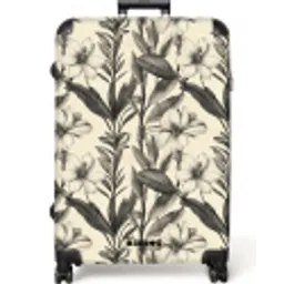 Klassiek - Botanisch - Zwart - Beige NBS - Large koffer - Volwassenen Unisex groot -zzzzzzzzkaufland2