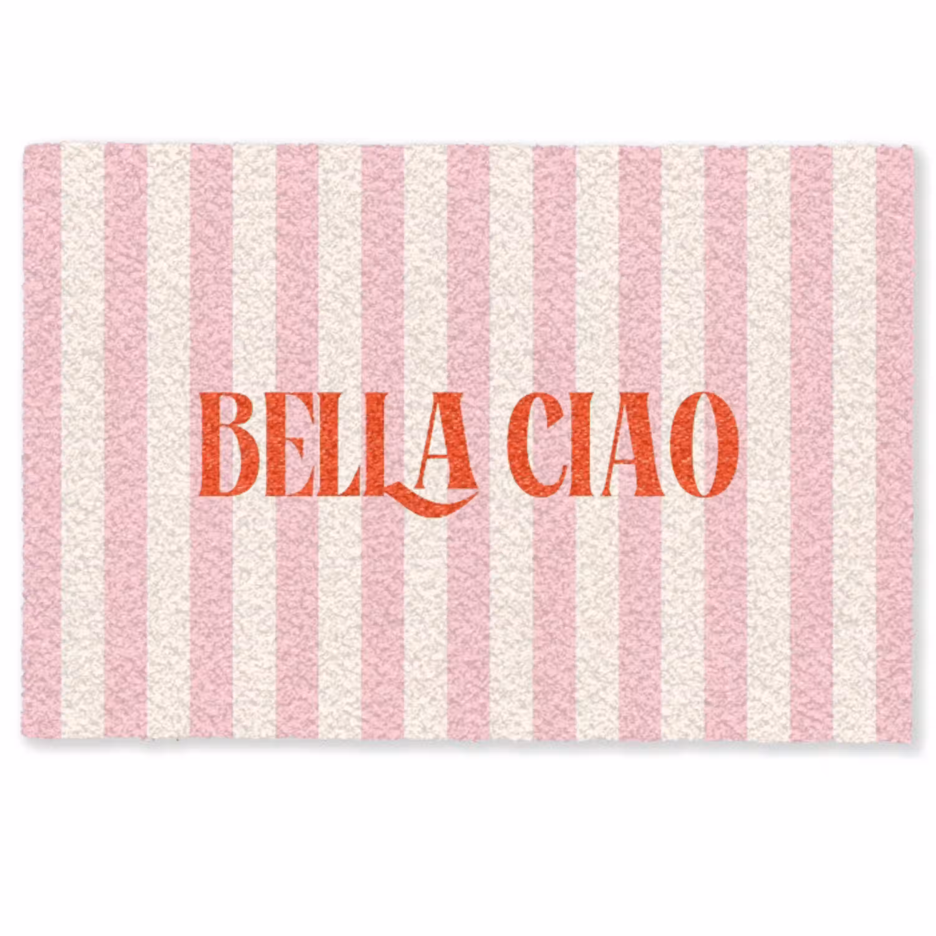 Zachtroze - Rood - Strepen - Bella Ciao Deurmat klein -zkaufland3d