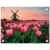 Tulpen - Molen - Nederland tuinposter los doek klein -3d