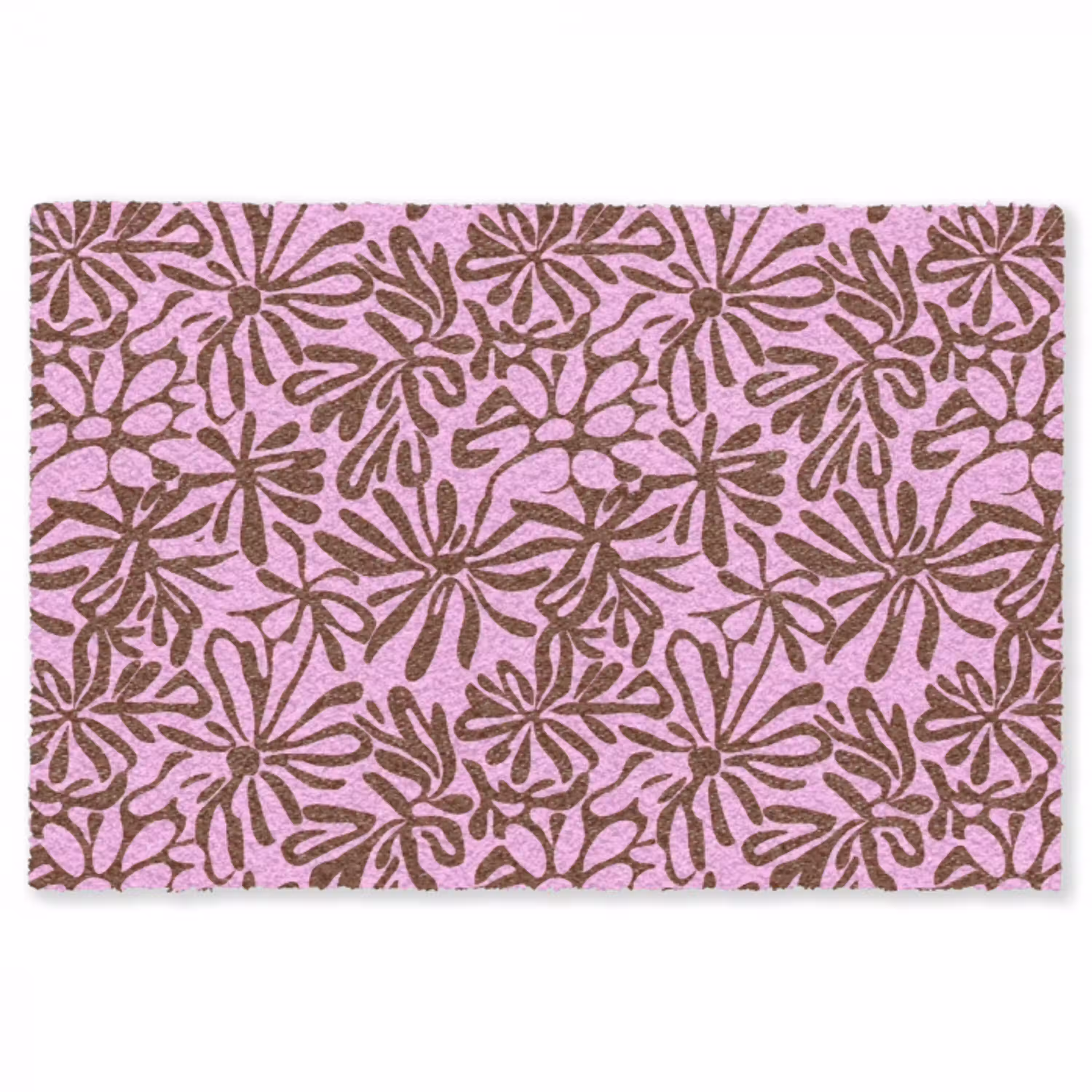 Organisch - Patroon - Roze Vloerkleed Rechthoek klein 1091 -3d