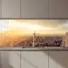 Parijs - Skyline - Zonsondergang - Steden keuken achterwand 2 middel zz_3dshopping