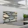 Stenen - Rustiek - Grijs keuken achterwand spatscherm klein -3d_schuin