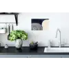 Donkerblauw - Abstract - Lijnen Muursticker klein -keuken