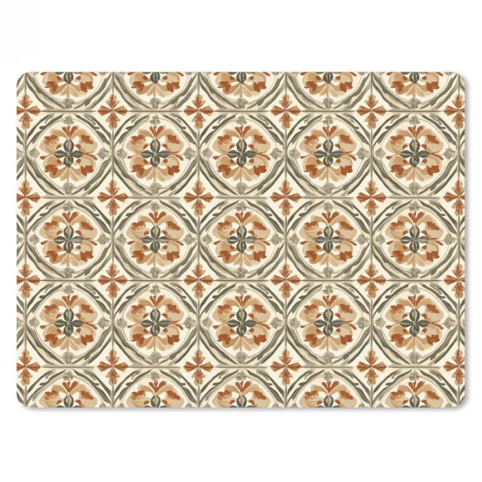 Elegant - Antiek - Kleurrijk muismat rubber klein 262 -3d
