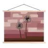 Illustratie - Bloemen - Vlakken - Abstract textielposter latten blank klein -3d