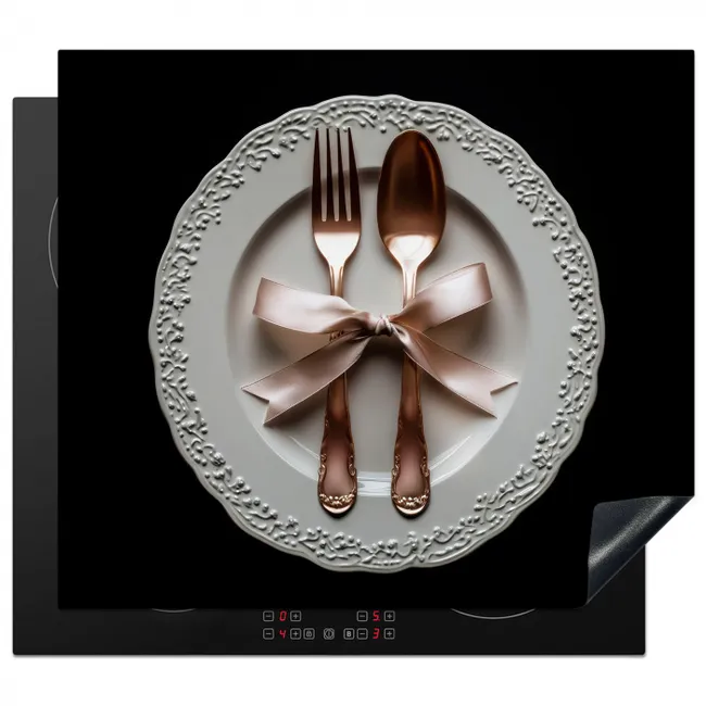 Rose - Strik - Bestek Inductie beschermer vinyl 3mm middel -3d