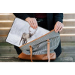 Rendier - Gewei - Toendra - Sneeuw - Wild laptophoes neopreen klein -tas