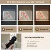 Bloemen - Stelen - Roze - Schaduw Light Box met batterij (Wandlamp) middel -USP_lichtkleurNL