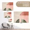 Cirkel - Abstract - Roze tuinposter los doek klein -Xsfeer9_DE