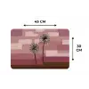 Illustratie - Bloemen - Vlakken - Abstract Placemat vinyl groot -specs