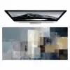 Rechthoeken - Abstract - Blauw Muismat XXL klein -zzz3d