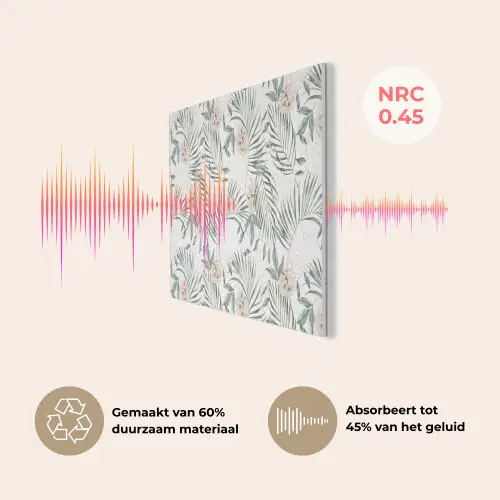 Bohemian - Bladeren - Bloemen - Tropisch PET vilt middel -USP_NL