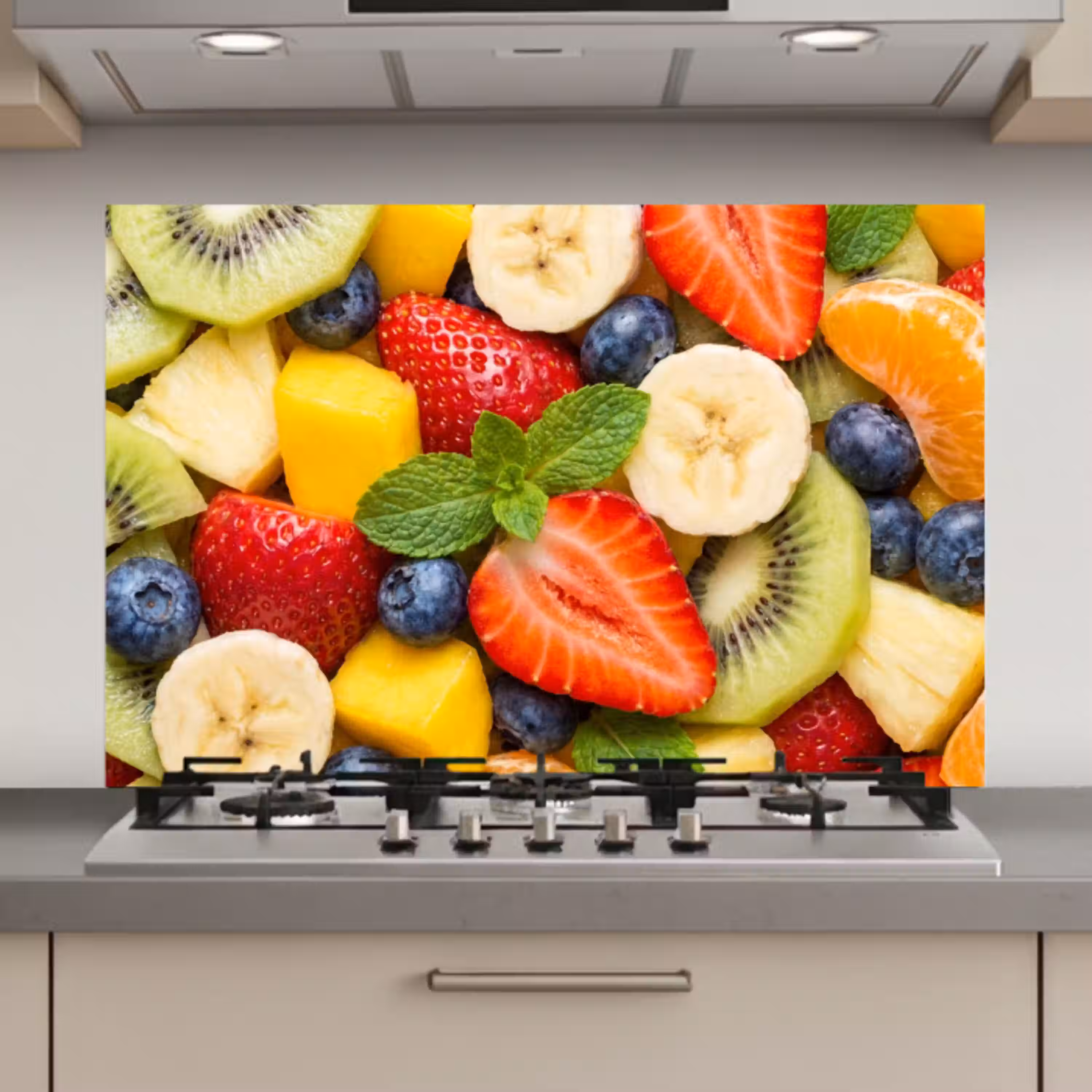 Fruit - Plakjes - Eten - Kleurrijk keuken achterwand spatscherm klein -3d_website