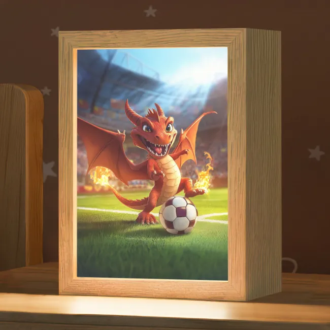 Nachtlampje - Draak - Voetbal - Vuur - Stadion