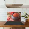 Gepoederde cayennepeper in een bakje keuken achterwand spatscherm klein -sfeer2