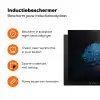 Boom - Blauw - Bladeren - Penseelstreken Inductie beschermer vinyl 3mm klein -zzzzzzz-td-ups