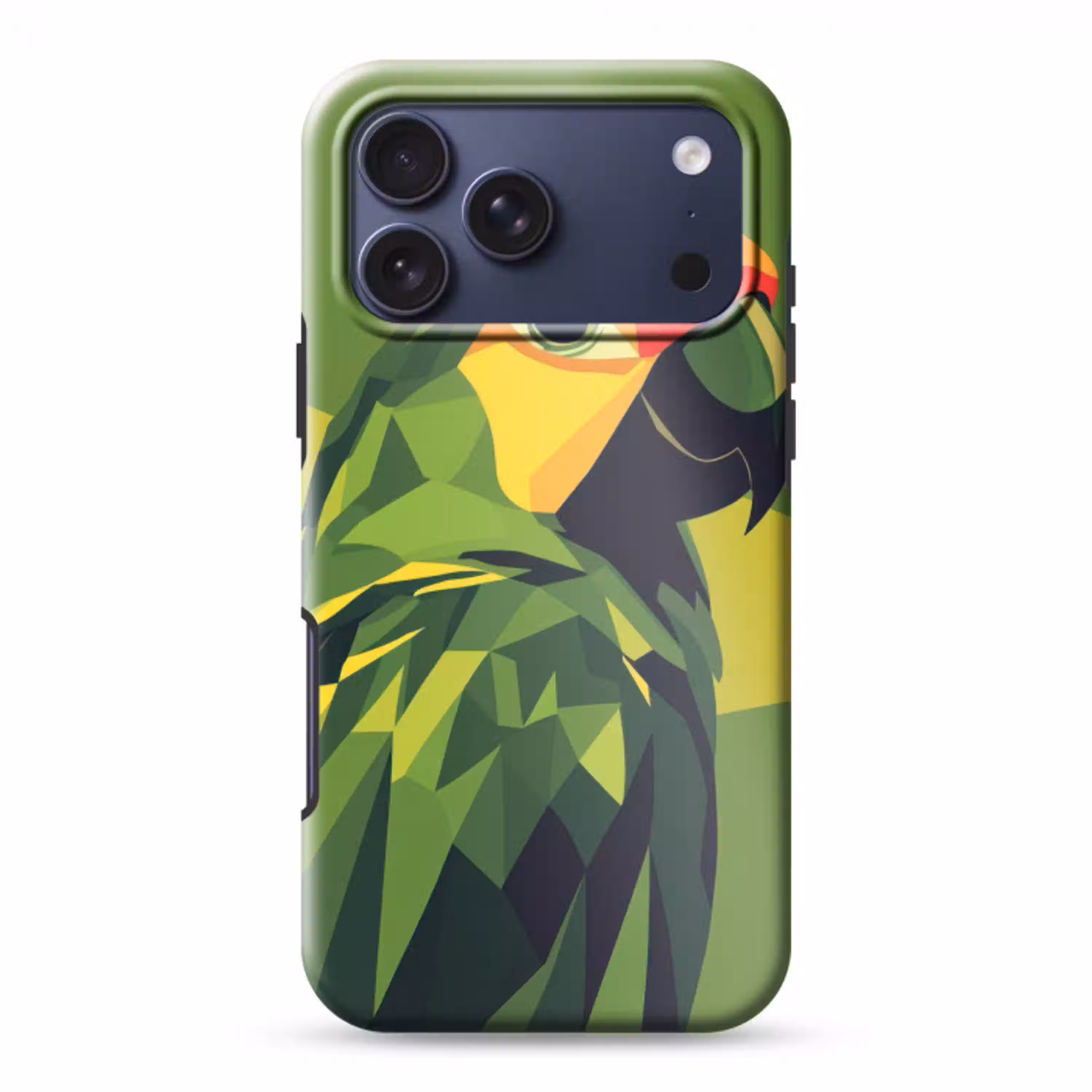Papegaai - Groen - Snavel - Abstract Toughcase MagSafe Apple iPhone 17 Pro Max klein -3d