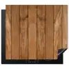 Natuurlijk Eikenhout Inductie beschermer vinyl 3mm middel -3d