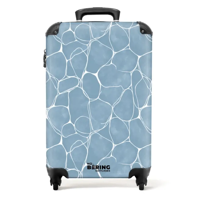 Koffer - Organisch - Patroon - Blauw