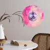 Discobal - Pink - Verf Wandcirkel behangsticker klein -sfeer3