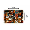 Abstract - Gezichten - Mozaïek Placemat vinyl groot -specs