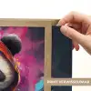 Panda - Jas - Graffiti - Oranje Light Box met batterij (Wandlamp) middel -USP_websiteprintNL