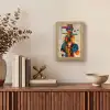 Kunst - Kleurrijk - Modern - Vormen Light Box met kabel (Tafellamp) klein -sfeer2
