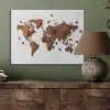 Wereldkaart - Koffie - Marmer PET vilt klein -sfeer2