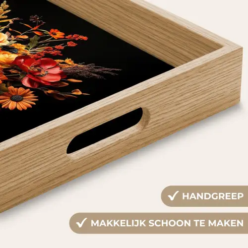 Herfst - Boeket - Oranje Dienblad Rechthoek middel -USP_HandgreepNL