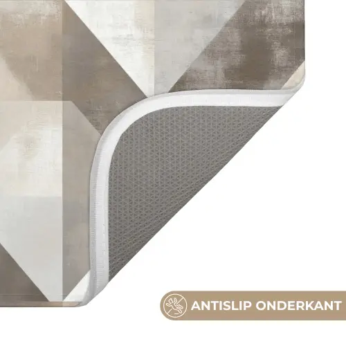 Geometrisch - Motief - Aardetinten Badmat klein 997 -USP_AntislipNL