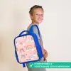 Regenbogen op een roze achtergrond Kinderrugzak - Blauw middel -sfeer3_NL