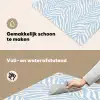 Zebra - Motief - Blauw - Wit Inductie beschemer met haakjes klein 777 -ky-schoon-nl