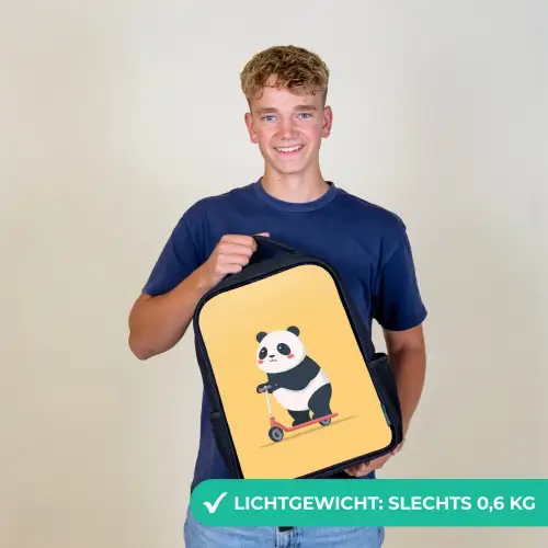 Panda - Step - Geel Rugzak - Zwart middel -sfeer7_NL