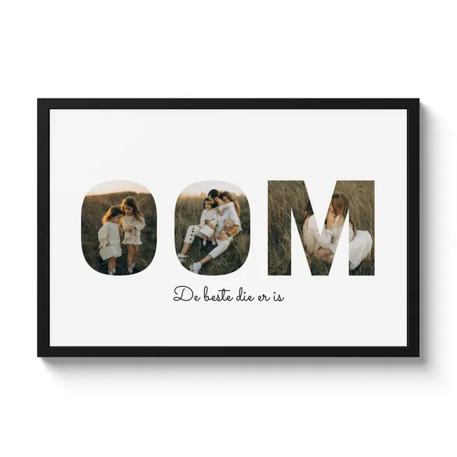 Foto in lijst - Oom