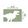 Dino - T-rex - Dinosaurus - Groen - Tyrannosaurus rex Placemat vinyl groot -specs