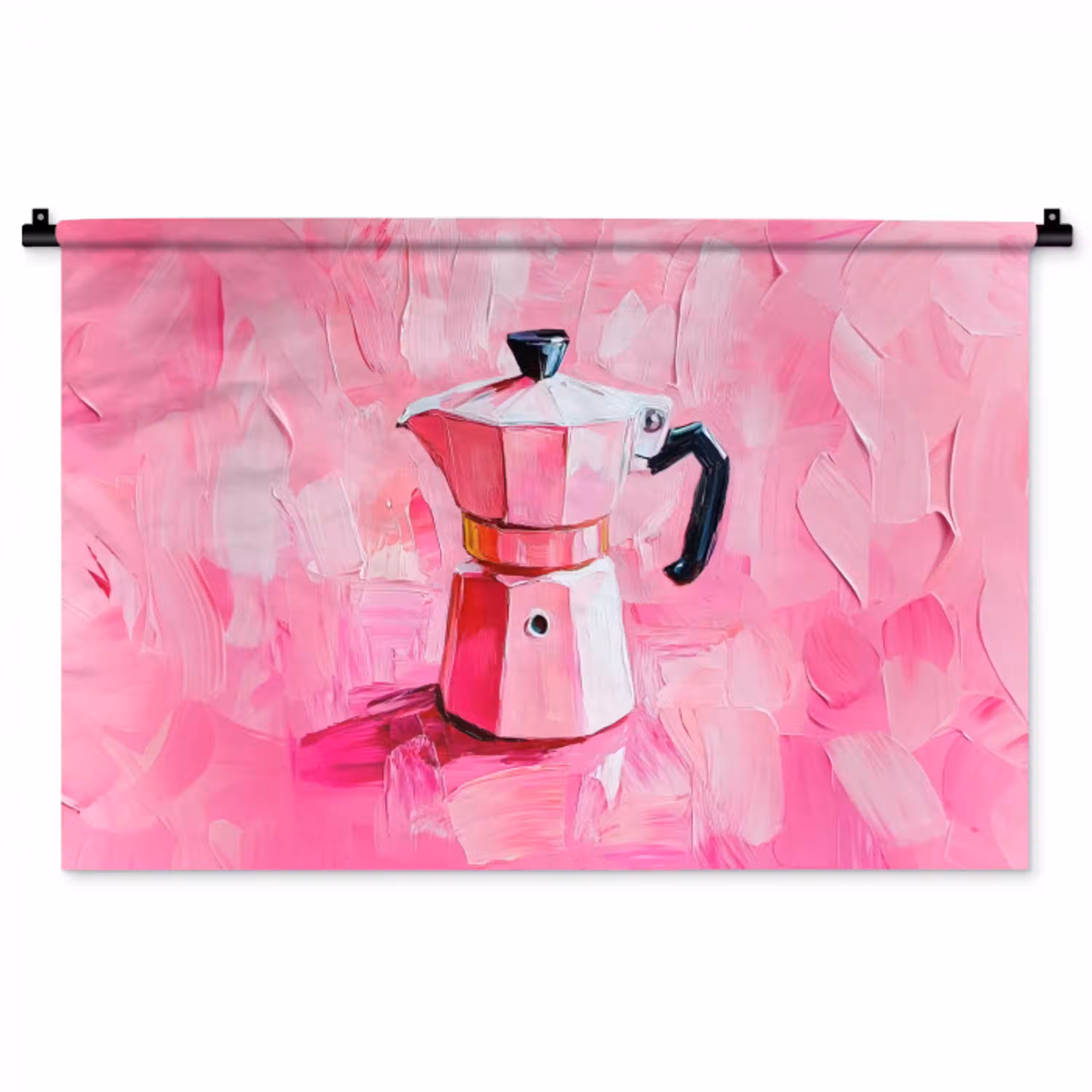 Roze - Verf - Coffee Wandkleed katoen middel -zz3d