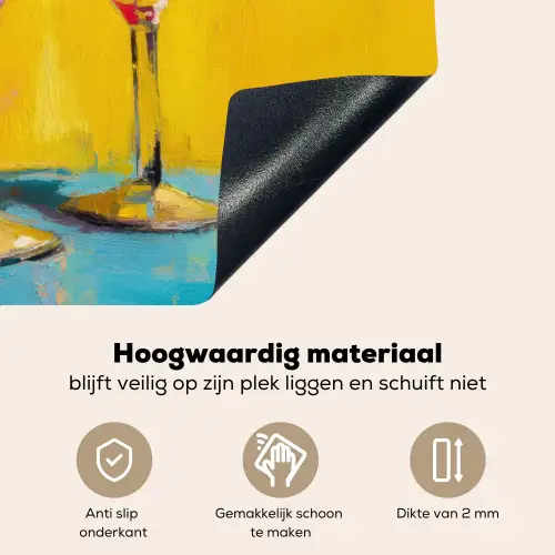 Glazen - Cocktail - Citroen - Kers Inductie beschemer met haakjes middel -ky-onderkant-nl