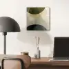 Vlakken - Abstract - Beige - Cirkels aluminium wit klein -sfeer5