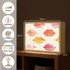 Lippen - Kleurrijk - Glanzend Light Box met batterij (Wandlamp) middel -USP_websiteoverzichtNL