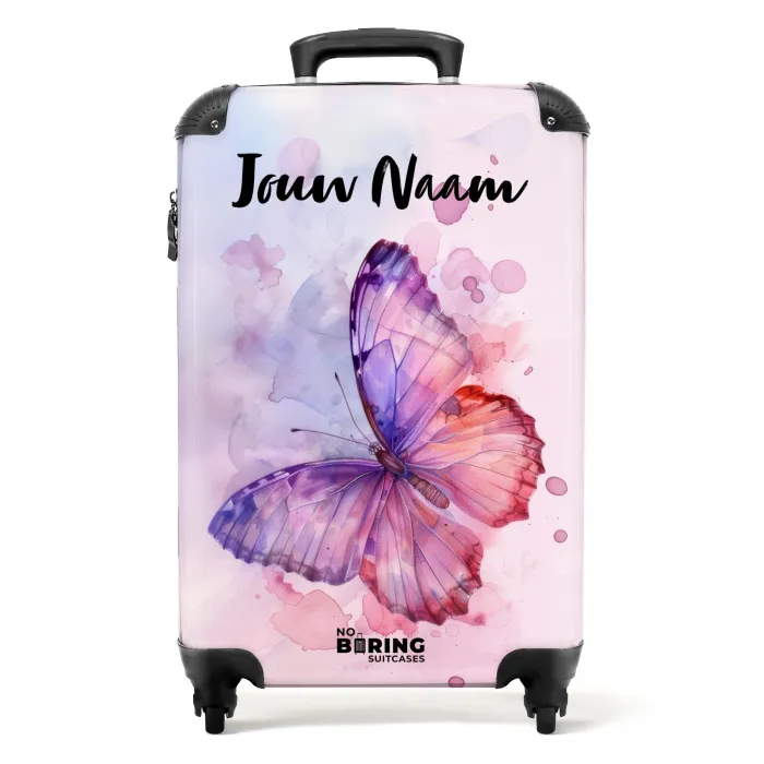 Aquarel aurora NBS - Handbagage koffer - Kinderen Unisex middel -productfoto_recht